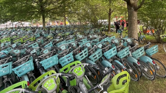 Station géante Velib&rsquo; Solidays 06-2023