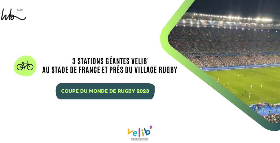 STATION GÉANTE VELIB&rsquo; AU STADE DE FRANCE